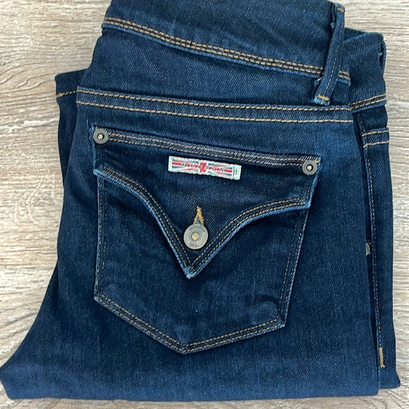 Hudson Beth Mid-Rise Baby‎ Bootcut Jeans Size 25 Dark Wash A04529 - Picture 1 of 16